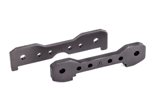TRA9527A TRAXXAS Sledge Tie bars, front, 6061-T6 aluminum (dark titanium-anodized)
