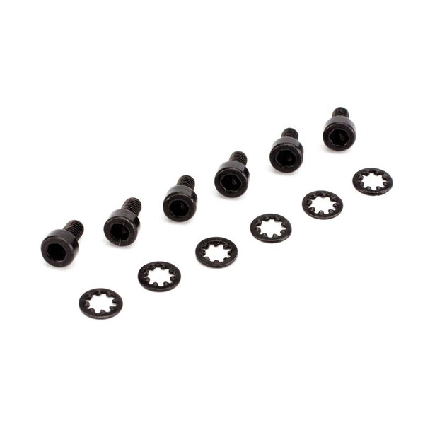 SPMA4043 SPEKTRUM Socket Head Metal Gear Servo Screws & Washers (6)