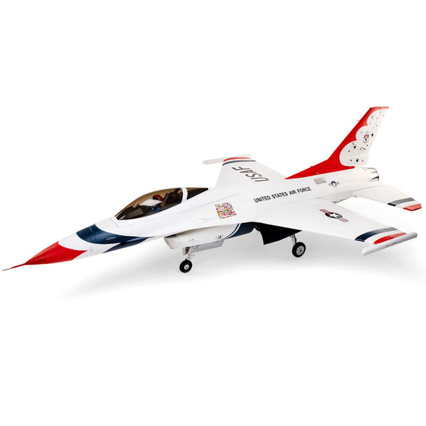 EFL87950 E-FLITE F-16 Thunderbirds 80mm EDF BNF Basic with AS3X and SAFE Select