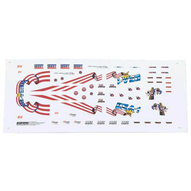 FMMC3076 FMS 12402WH Smasher Body Decal Sheet (USA 1)