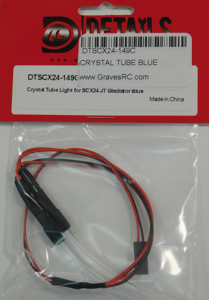 DTSCX24-149C HOBBY DETAILS Crystal Tube Light for SCX24 Jeep JT Gladiator - Blue