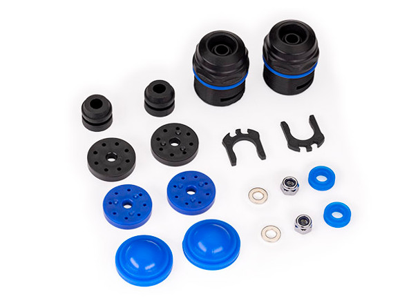 TRA7762X TRAXXAS X-Maxx/XRT Rebuild kit, GTX shocks (lower cartridge, assembled, pistons, piston nuts, bladders) (renews 2 shocks)