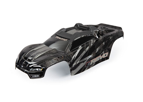 TRA8611R TRAXXAS E-Revo VXL 2.0 Pre-Painted Monster Truck Body - Black