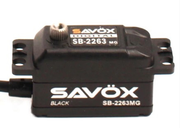 SAVSB2263MG-BE SAVOX Black Edition Low Profile Brushless Digital Servo 0.076/138.9 @ 6.0V