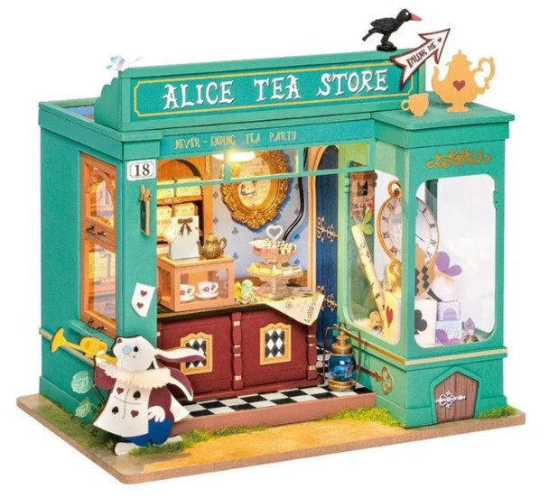 ROEDG156 ROBOTIME Rolife Alice's Tea Store DIY Miniature House Kit