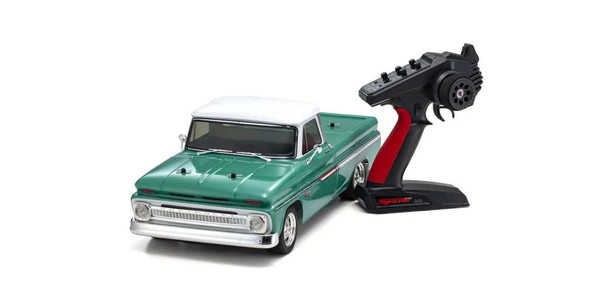 KYO34435T1 KYOSHO 1/10 Scale Radio Controlled Electric Powered 4WD FAZER Mk2 FZ02L Series Readyset 1966 Chevy C10 Fleetside Pickup - Light Green