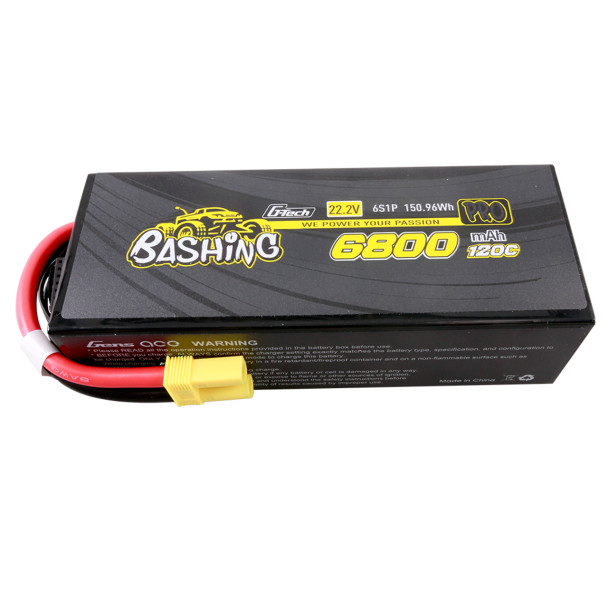 GA120C68006SEC5GT GENS ACE 6800mAh 6S 120C 22.2V G-Tech Bashing Series Li-Po Battery Pack with EC5 Plug