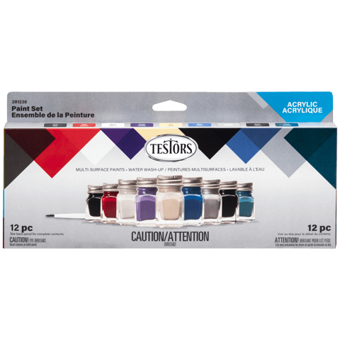 TES281236 TESTORS 9pc Acrylic Paint Set - Auto/Truck