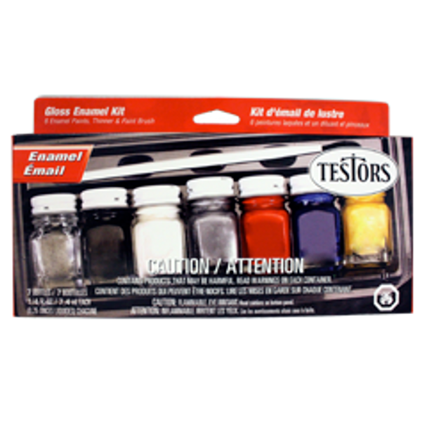 TES9115X TESTORS 8pc Gloss Enamel Paint Kit - Household