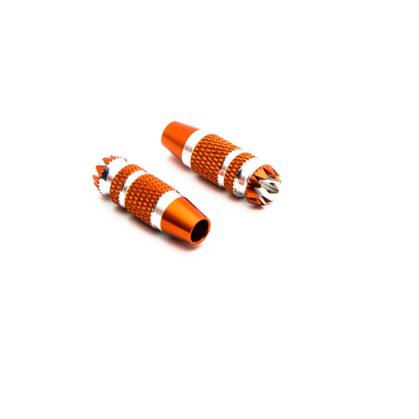 SPMA4005 SPEKTRUM Gimbal Stick Ends 24mm Orange with Silver (2): DX6G2, DX7G2