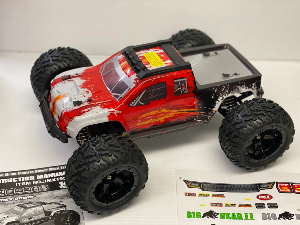 IMX19535R IMEX Big Bear 1/12th Scale Brushless RTR 4WD Monster Truck - Red