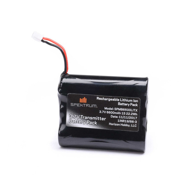 ZAG バカン184cm G3 ion12 SPMB6600LITX SPEKTRUM 3.7V 6600mAh 1S Li-Ion Transmitter Battery