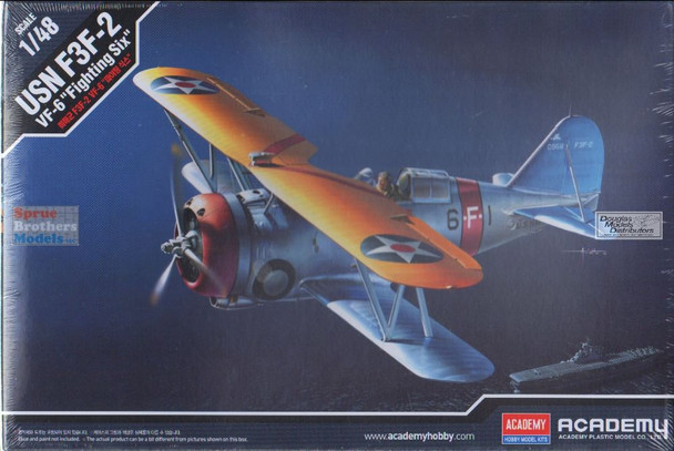 ACD12326 ACADEMY 1/48 USN Grumman F3F-2 VF-6 "Fighting Six"