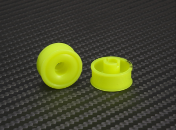 PNRMR2089F3 PN RACING Mini-Z 2WD Machine Delrin Cut Yellow Formula 8.5x20mm Flanged Wheel F3