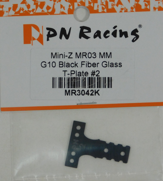 PNRMR3042K PN RACING Mini-Z MR03 MM G10 Black Fiber Glass T-Plate #2