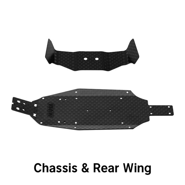 INJLOS2127 INJORA Carbon Fiber Chassis & Rear Wing for 1/24 Losi Micro-B Buggy INJLOS2127 INJORA Carbon Fiber Chassis & Rear Wing for 1/24 Losi Micro-B Buggy