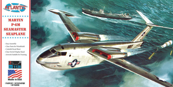 AANH244 ATLANTIS 1/136 Martin US Navy P-6M Seamaster Plastic Model Kit