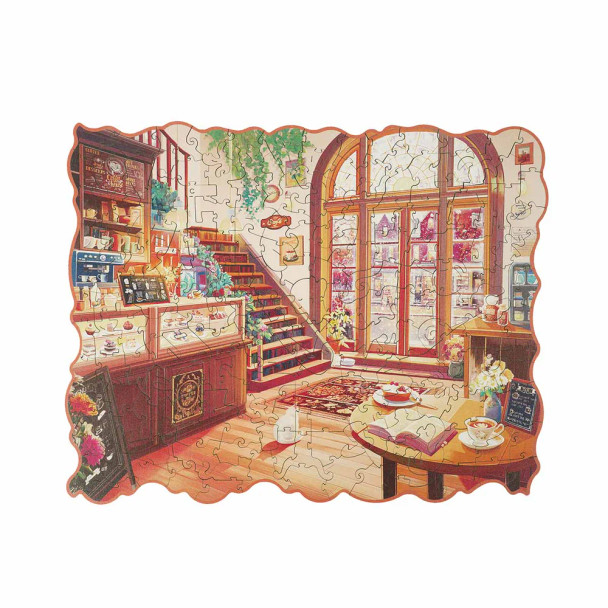 ROETA006 ROBOTIME Rowood Cozy Winter Cafe Wooden Jigsaw Puzzle