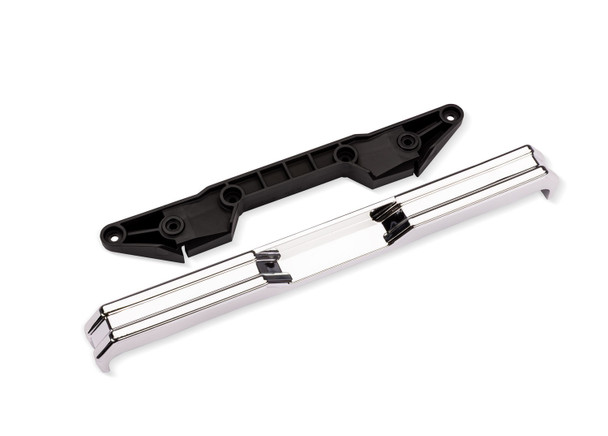 TRA7687 TRAXXAS X-Monster (X-Truck) Bigfoot #8 4x4 Chrome Bumper with Support - Rear