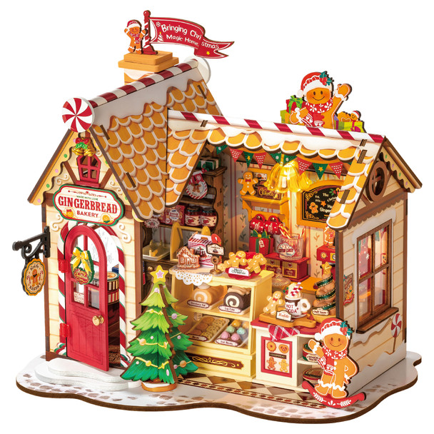 ROEDG176 ROBOTIME Rolife Gingerbread House DIY Miniature House