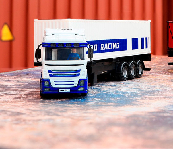TRC50 TURBO RACING 1:76 Semi Truck - White