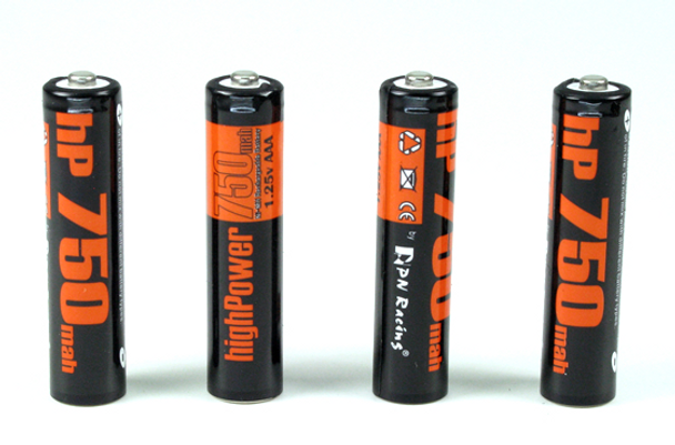 PNRHP750 PN RACING High Power 750mAh NiMH Rechargeable AAA Battery (4pcs)