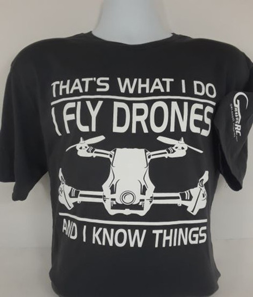 GVSPILOTSGRY-C GRAVES RC HOBBIES Drone Pilot Shirt - Dark Grey
