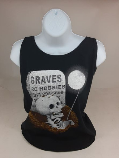 GVSTANK2021BLK-C GRAVES RC HOBBIES Ladies Tank Top 2021 - Black