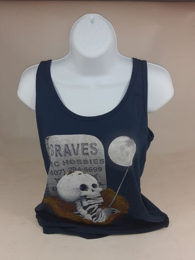 GVSTANK2021BLU-C GRAVES RC HOBBIES Ladies Tank Top 2021 - Blue