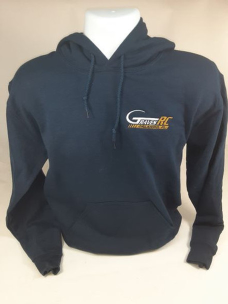 GVSPULLOVEREMBLU-C GRAVES RC HOBBIES Grave Pullover Hoodie Embroidered - Blue