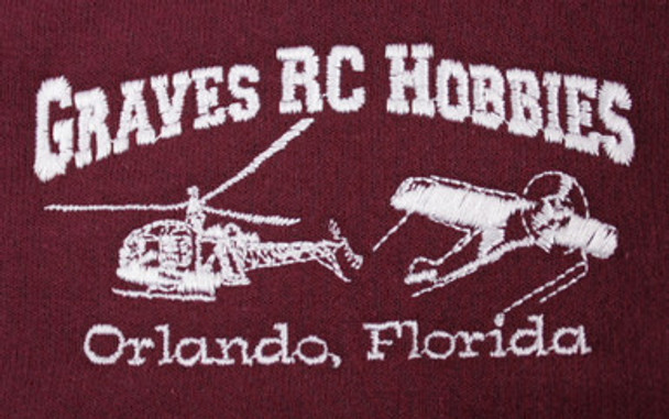 GVSSWRED-C GRAVES RC HOBBIES Zip Up Hoodie - Red