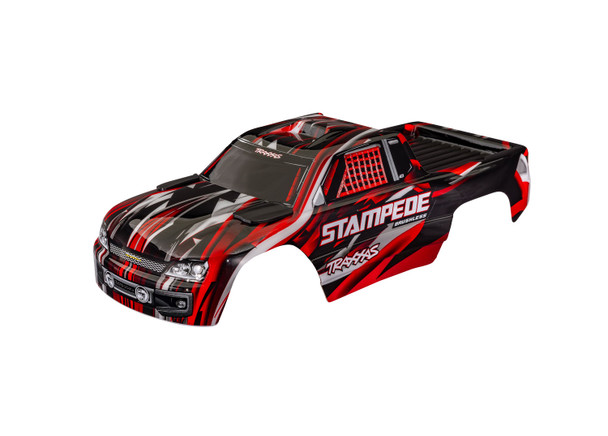 TRA3620RED TRAXXAS Stampede 2WD Clipless Body - Red