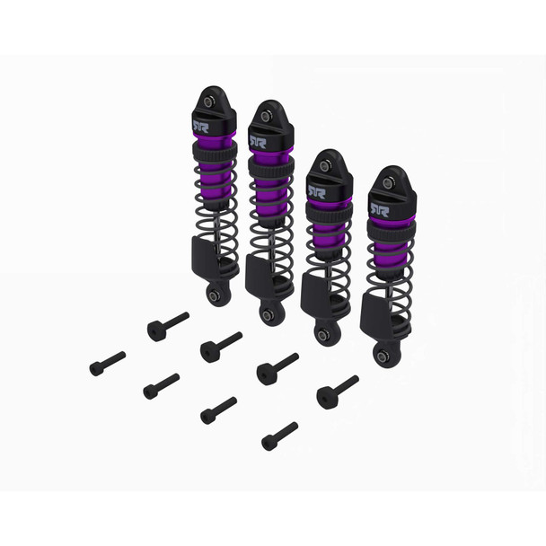 ARA-2762 ARRMA Shock Set, Front/Rear Assembled, 700 cSt Oil, Purple (4pcs): Mini