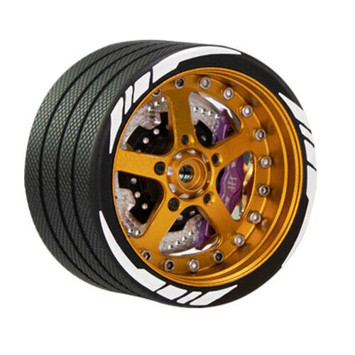 PHB5961 POWER HOBBY Aluminum RC Hnad Steering Wheel w/Brake Disk - Flysky NB4 - Gold