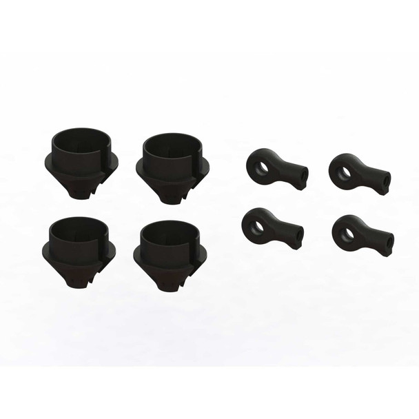 ARA330608 ARRMA HD Shock Rod End and Spring Cup Set (2 Pair)