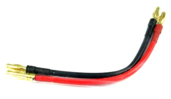 PNR700252 PN RACING Charger Connect Cable 4mm Bullets with 14awg 10cm Silicone Wire Set
