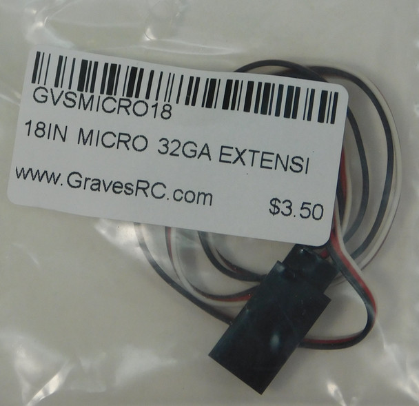 GVSMICRO18 GRAVES RC HOBBIES 18 Inch Micro 32GA Extension