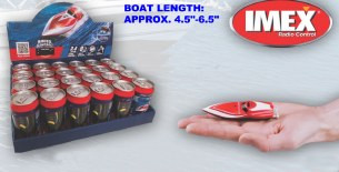MIC3104 IMEX Soda Can Mini RC Boats - Assorted Styles