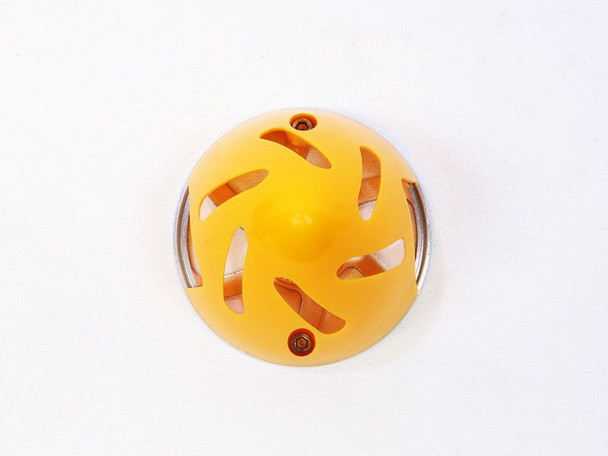 INDSPINAF63Y INNOV8TIVE DESIGNS Air-Flow Spinner with Aluminum Backplate 63mm (2 1/2") Yellow