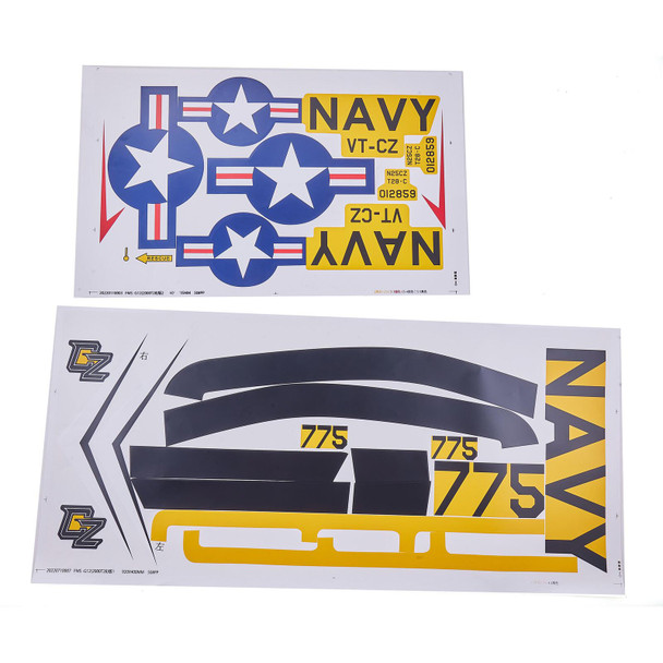 EFL013561 E-FLITE Decal Sheet: Carbon-Z T-28