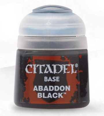 WH21-25 WARHAMMER Citadel Base: Abaddon Black - 12ml