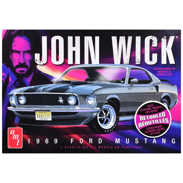AMT1454M AMT 1/25 1969 Ford Mustang Mach 1 - John Wick