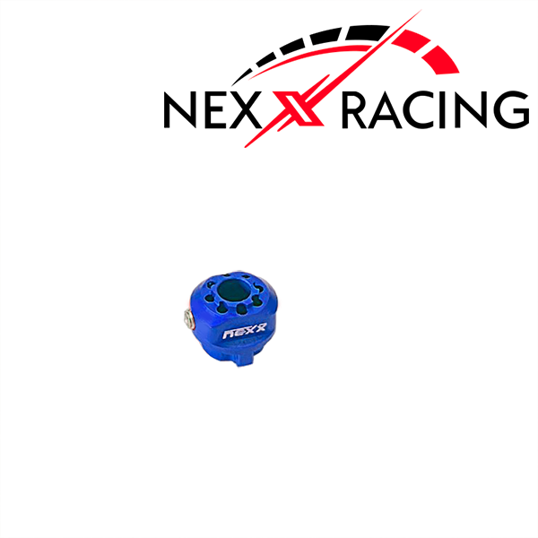 NXUSA233-1B NEXX RACING Mini-Z CNC Aluminum Differential Wheel Hub - Blue