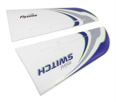 FLZA6355 Flyzone Wing Set Left/Right w/Decals Mini Switch Sport ...