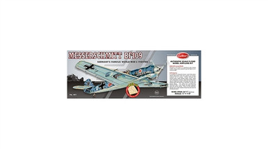 Kit Maquette Avion Guillow's Messerschmitt BF-109 (401) - Structure Balsa, échelle 1:6, Modèle Volant