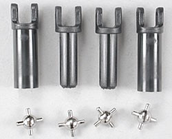 TRA1651 Traxxas Half Shafts U-Joints Blue Eagle LS (2) - Graves RC Hobbies