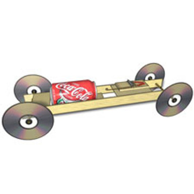 KMTV050DF DR.FIZZIX Little Moe Mousetrap Car Kit - Graves RC Hobbies