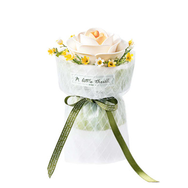 ROEAF011 ROBOTIME ROKR White Camellia DIY 3D Puzzle Model - Graves
