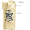 ESTEX 2253-V Glove Bag, Canvas, H/Loop Closure, Pleated Goggle Pocket, 18" x 8" x 4"