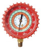 UNIWELD G529ND  2.5" RED/HIGH PRESSURE NPF GAUGE W/BOOT, (PSI øF) (R410A/R22/R404A) UPC 53560 NEW